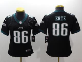 Women Philadelphia Eagles 86 Zach Ertz Football Jersey Legend Black