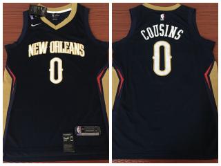 Nike New Orleans Pelicans 0 DeMarcus Cousins Basketball Jersey Navy Blue Fan Edition