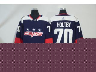 Adidas Washington Capitals 70 Braden Holtby Ice Hockey Jersey Navy Blue