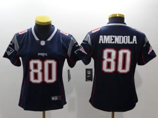 Women New England Patriots 80 Danny Amendola Football Jersey Legend Navy Blue