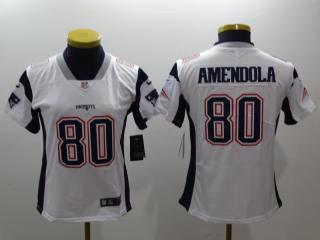 Women New England Patriots 80 Danny Amendola Football Jersey Legend White