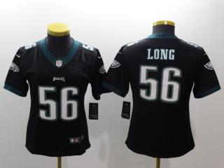 Women Philadelphia Eagles 56 Chris Long Football Jersey Legend Black