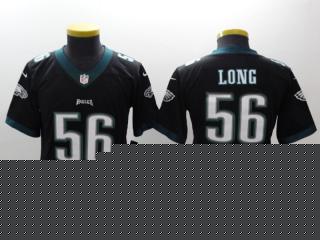 Youth Philadelphia Eagles 56 Chris Long Football Jersey Legend Black