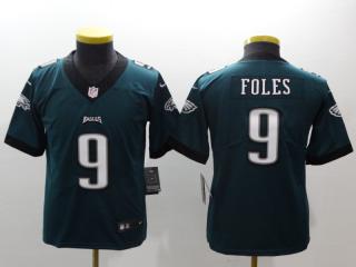 Youth Philadelphia Eagles 9 Nick Foles Football Jersey Legend Green