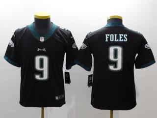 Youth Philadelphia Eagles 9 Nick Foles Football Jersey Legend Black