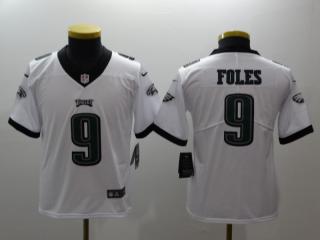 Youth Philadelphia Eagles 9 Nick Foles Football Jersey Legend White