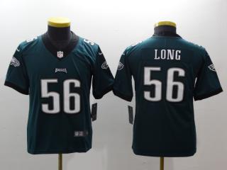 Youth Philadelphia Eagles 56 Chris Long Football Jersey Legend Green