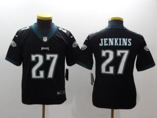 Youth Philadelphia Eagles 27 Malcolm Jenkins Football Jersey Legend Black