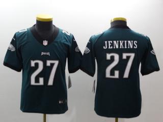 Youth Philadelphia Eagles 27 Malcolm Jenkins Football Jersey Legend Green