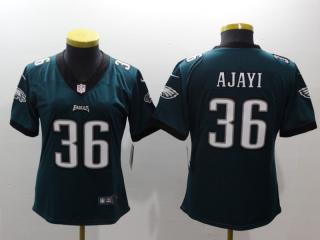 Women Philadelphia Eagles 36 Jay Ajayi Football Jersey Legend Green