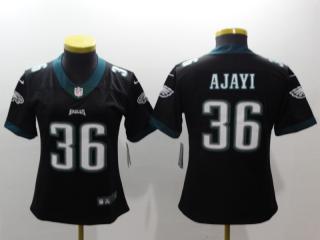 Women Philadelphia Eagles 36 Jay Ajayi Football Jersey Legend Black