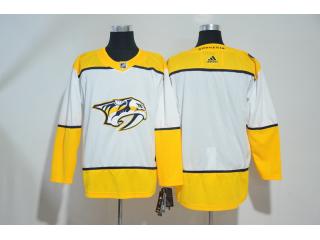 Adidas Nashville Predators Blank Ice Hockey Jersey White Yellow