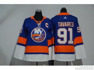 Youth Adidas New York Islanders 91John Tavares Ice Hockey Jersey Blue