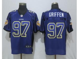 Minnesota Vikings 97 Everson Griffen Drift Fashion Purple Elite Jersey