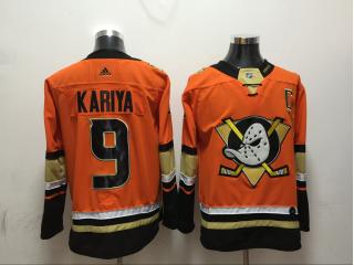 Adidas Anaheim Ducks 9 Paul Kariya Ice Hockey Jersey Orange