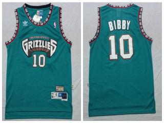 Memphis Grizzlies 10 Mike Bibby Basketball Jersey Blue Retro