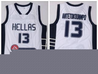 Antetokounmpo Ioannis adetokunbo White Basketball Jersey 13