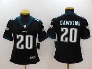 Women Philadelphia Eagles 20 Brian Dawkins Football Jersey Legend Black