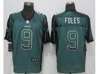 Philadelphia Eagles 9 Nick Foles Drift Fashion Green Elite Jersey