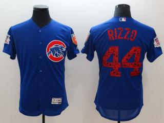 2018 spring Chicago Cubs 44 Anthony Rizzo Flexbase Baseball Jersey Blue
