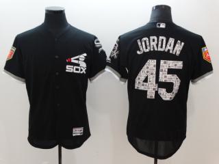 2018 spring Chicago White Sox 45 Michael Jordan Flexbase Baseball Jersey Black