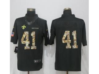 New Orleans Saints 41 Alvin Kamara Anthracite Salute To Service Limited Jersey