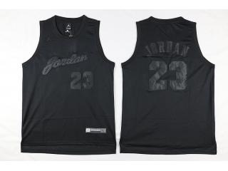 Chicago Bulls 23 Michael Jordan Basketball Jersey Commemorating all black