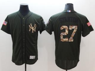 New York Yankees 27 Giancarlo Stanton Flexbase Baseball Jersey Green