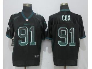 Philadelphia Eagles 91 Fletcher Cox Drift Fashion Black Elite Jersey