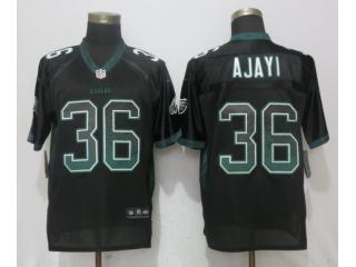 Philadelphia Eagles 36 Jay Ajayi Drift Fashion Black Elite Jersey