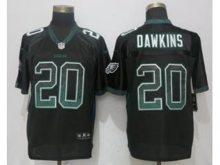 Philadelphia Eagles 20 Brian Dawkins Drift Fashion Black Elite Jersey
