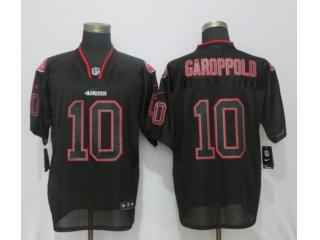 San Francisco 49ers 10 Jimmy Garoppolo Lights Out Black Elite Jersey