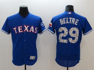 2018 spring Texas Rangers 29 Adrian Beltre Flexbase Baseball Jersey Blue