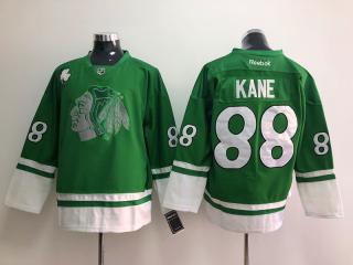 Reebok Chicago Blackhawks 88 Patrick Kane Ice Hockey Jersey Green