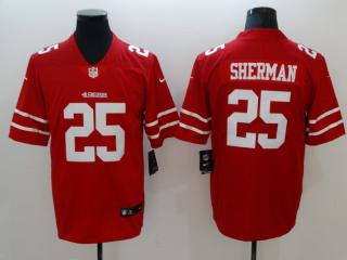 San Francisco 49ers 25 Richard Sherman Football Jersey Legend Red