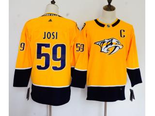 Women Adidas Nashville Predators 59 Roman Josi Ice Hockey Jersey Yellow