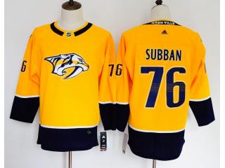 Women Adidas Nashville Predators 76 P.K Subban Ice Hockey Jersey Yellow