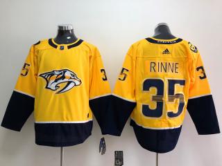 Adidas Nashville Predators 35 Pekka Rinne Ice Hockey Jersey Yellow