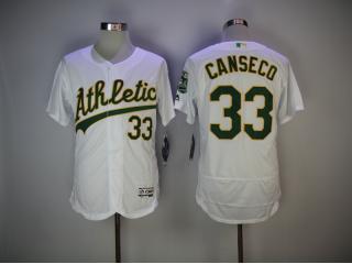 Oakland Athletics 33 Jose Canseco Flexbase Baseball Jersey White