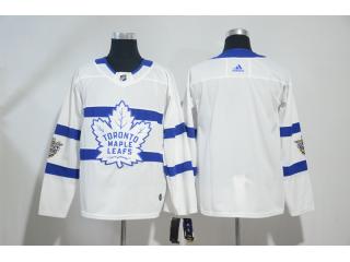 Adidas Toronto Maple Leafs Blank Ice Hockey Jersey White