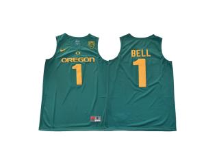 2018 Oregon Ducks 1 Jordan Bell College Basketball Jersey Green