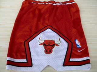 2018 Nike Chicago Bulls Red Mesh Shorts