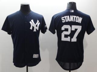 New York Yankees 27 Giancarlo Stanton Flexbase Baseball Jersey Navy Blue