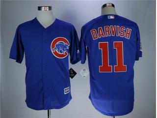 Chicago Cubs 11 Yu Darvish Baseball Jersey Blue Fans