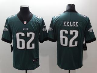 Philadelphia Eagles 62 Jason Kelce Football Jersey Legend Green
