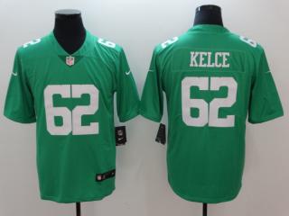 Philadelphia Eagles 62 Jason Kelce Football Jersey Legend Apple green