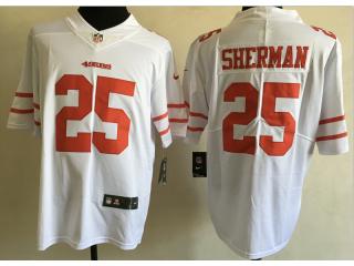 San Francisco 49ers 25 Richard Sherman Football Jersey Legend White