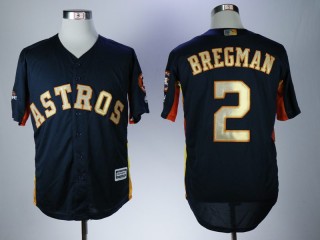 2018 Houston Astros 2 Alex Bregman Baseball Jersey Navy Blue Word Fans Champion Edition