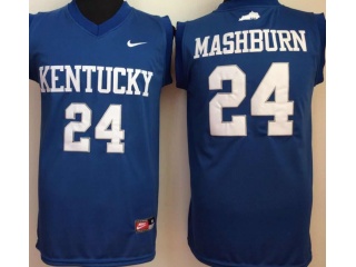 Kentucky Wildcats #24 Jamal Mashburn Jerseys Blue