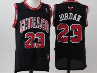 Chicago Bulls 23 Michael Jordan Basketball Jersey Black CHICAGO